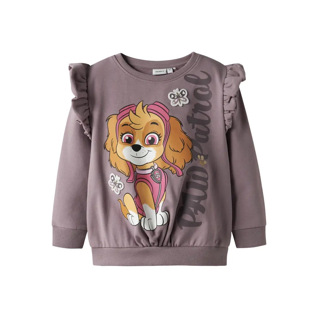 Sanna Paw Sweatshirt - Toadstool - 116