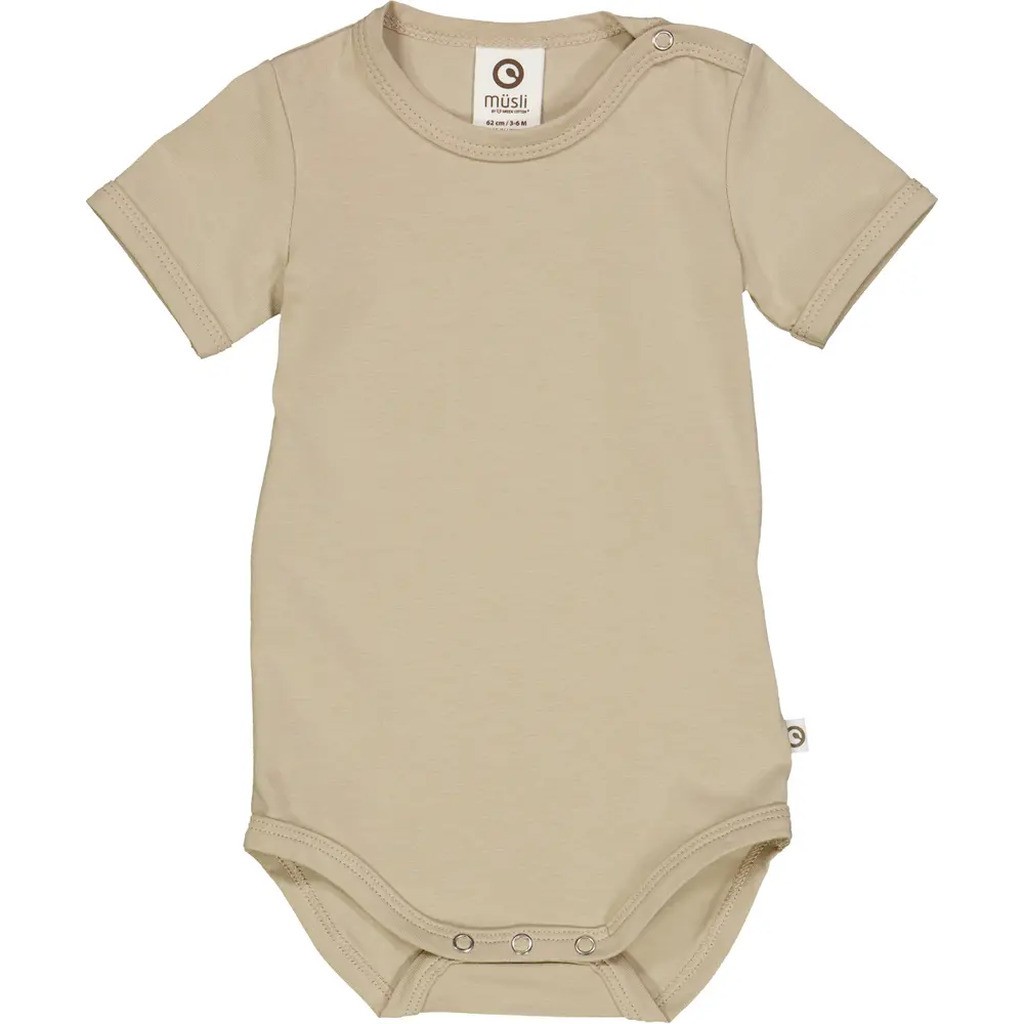Cozy me kortærmet body - Cashmere - 62