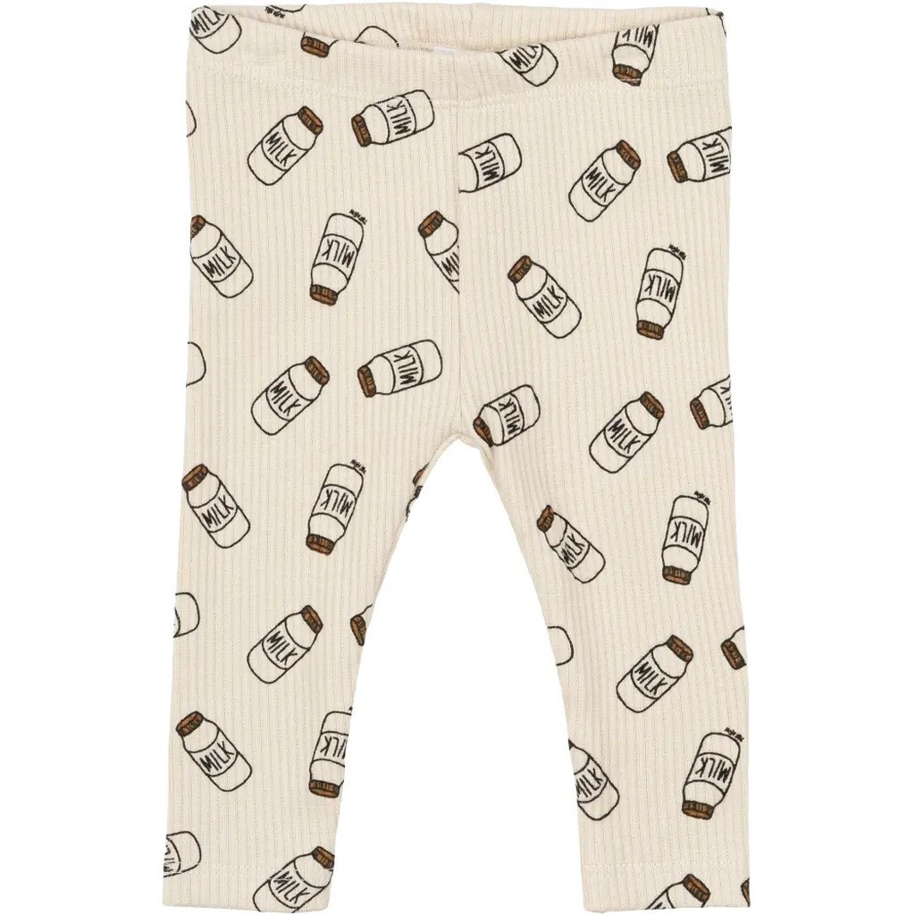 Nigel Rib Leggings - WHITE SWAN - 86