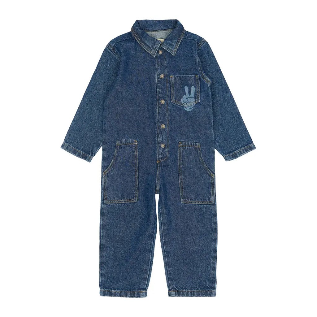 Parker Denim Buksedragt - BLUE DENIM - 80