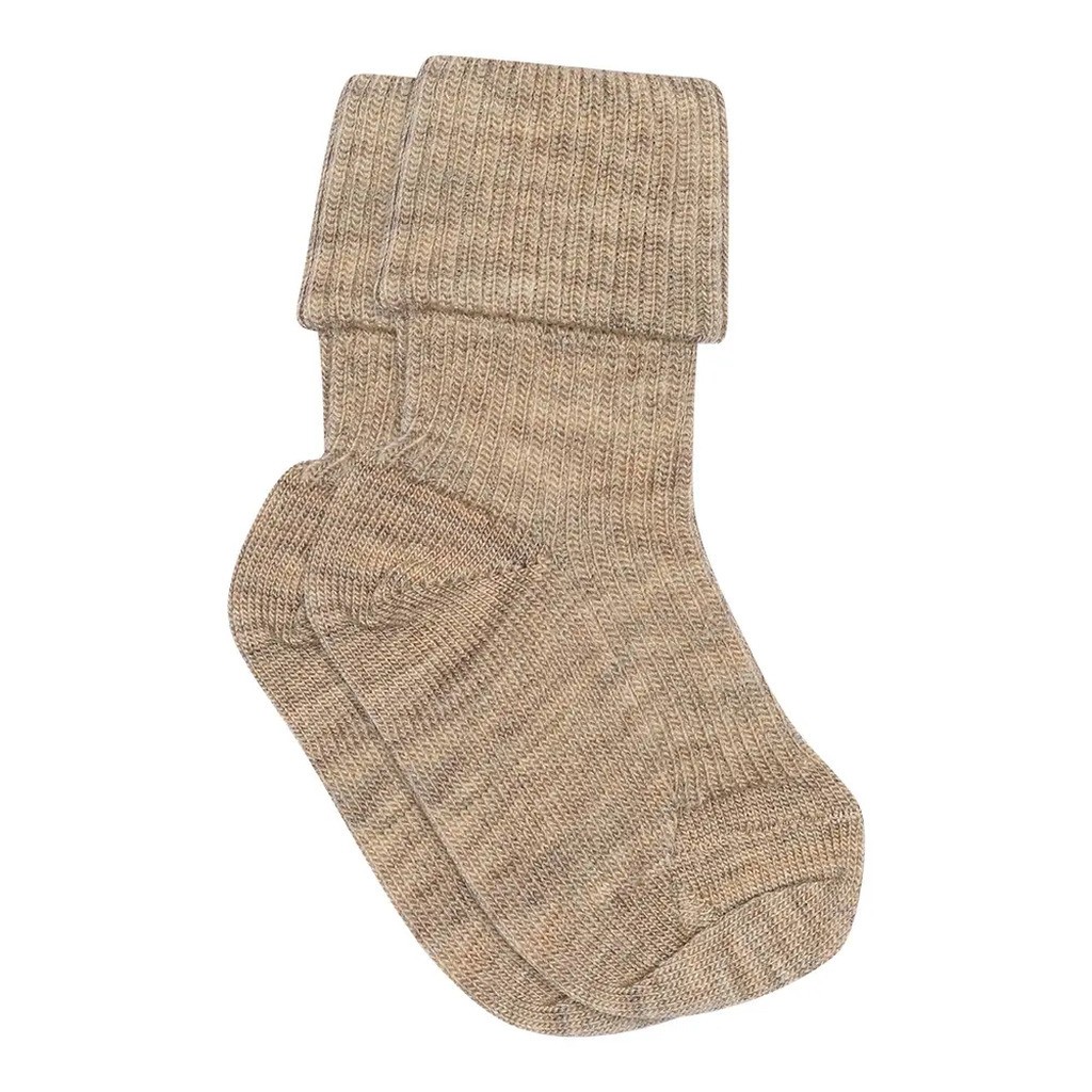 Uld Ankelstrømpe  Rib - 489 - 17/18