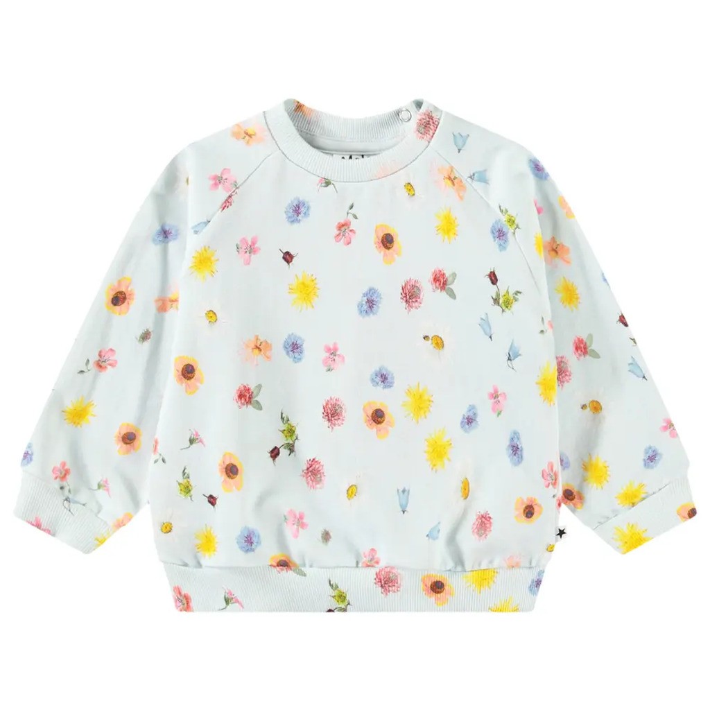 Disc Sweatshirt - Small flowers baby - 80