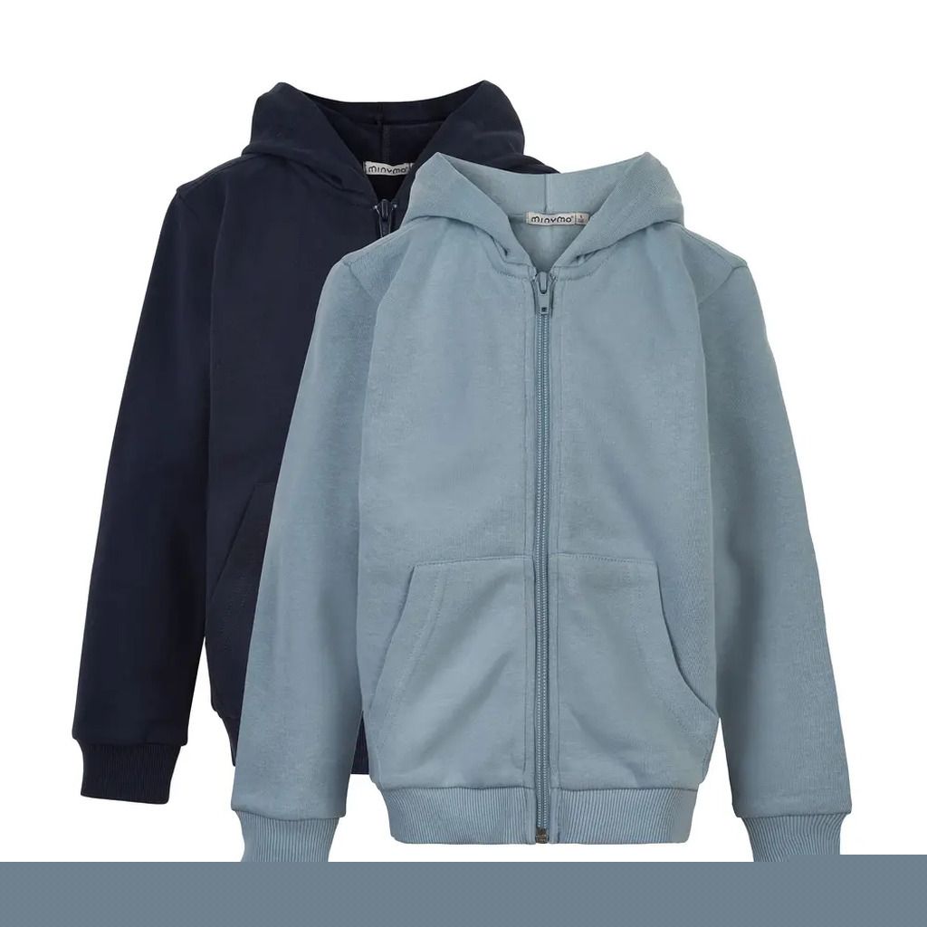 Sweat jakke m. hætte 2-pak - 742 - 122