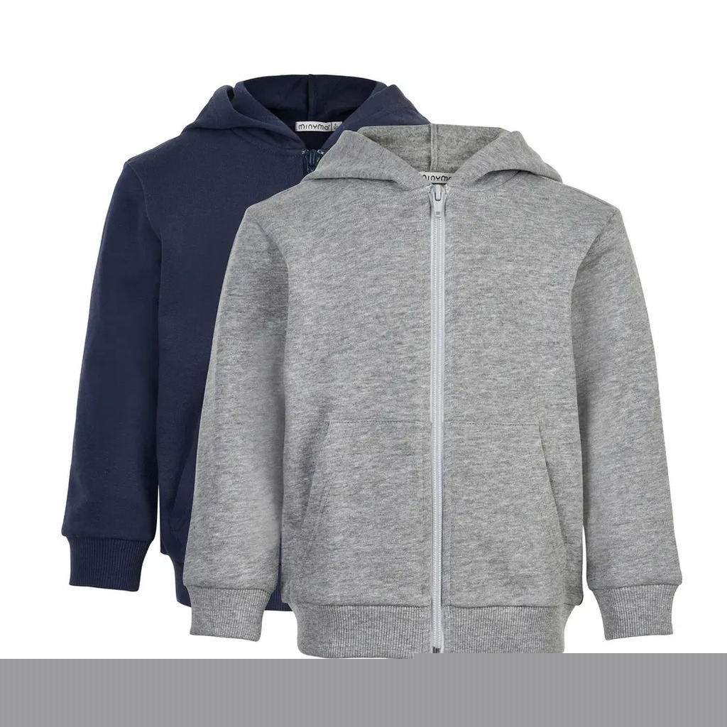Sweat jakke m. hætte 2-pak - 131 - 134