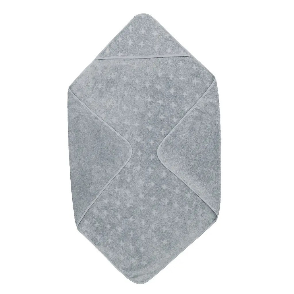 Baby Håndklæde, 100x100 cm - Jasmin blue