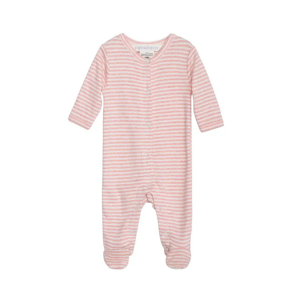 Nyfødt Dragt - Coral/Offwhite - 62 CM
