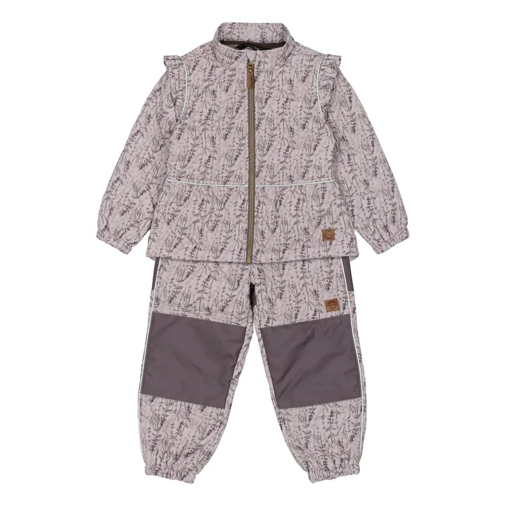 Termosæt med flæse - Cloud gray - 74 CM