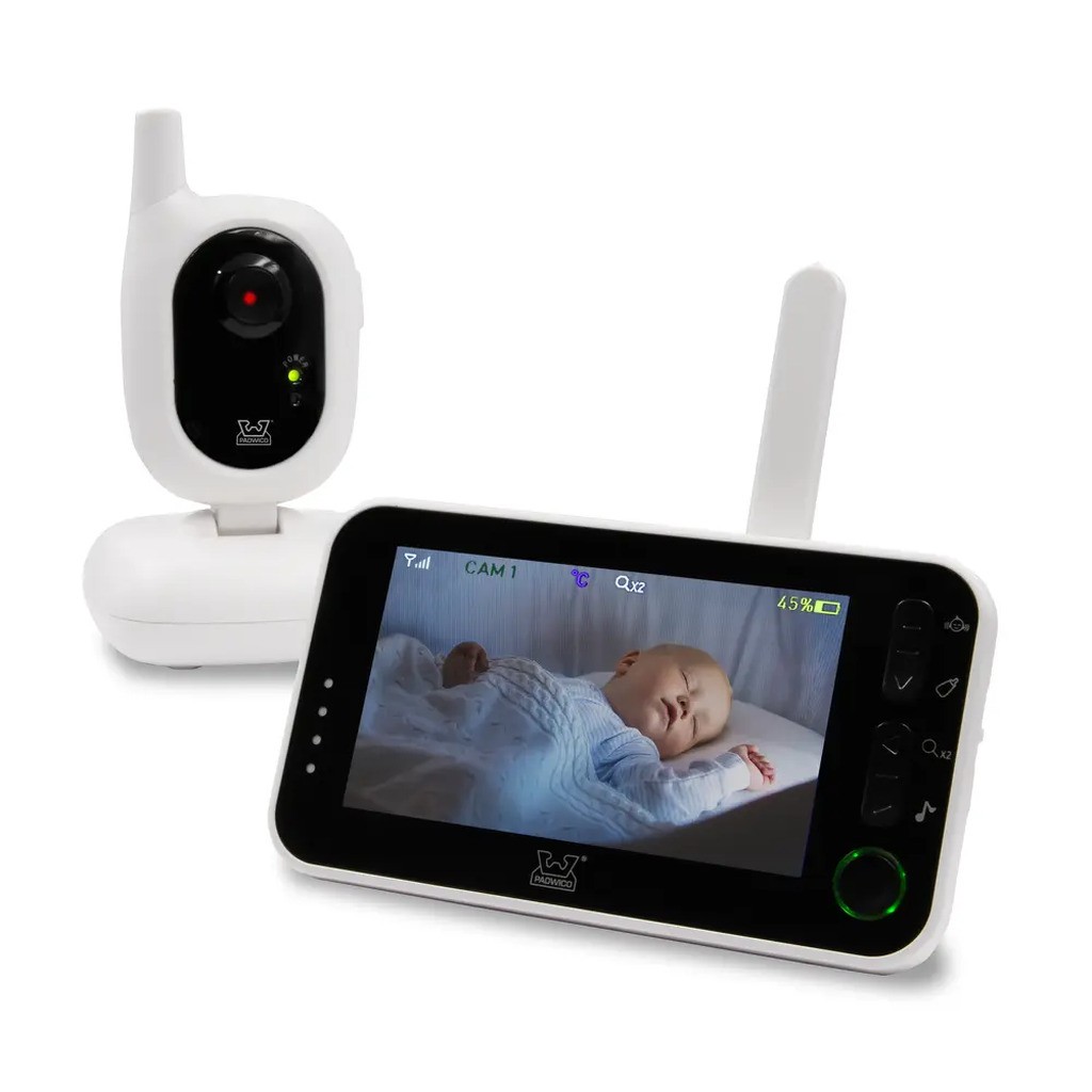 Padwico V8 babyalarm - video - genopladeligt batteri