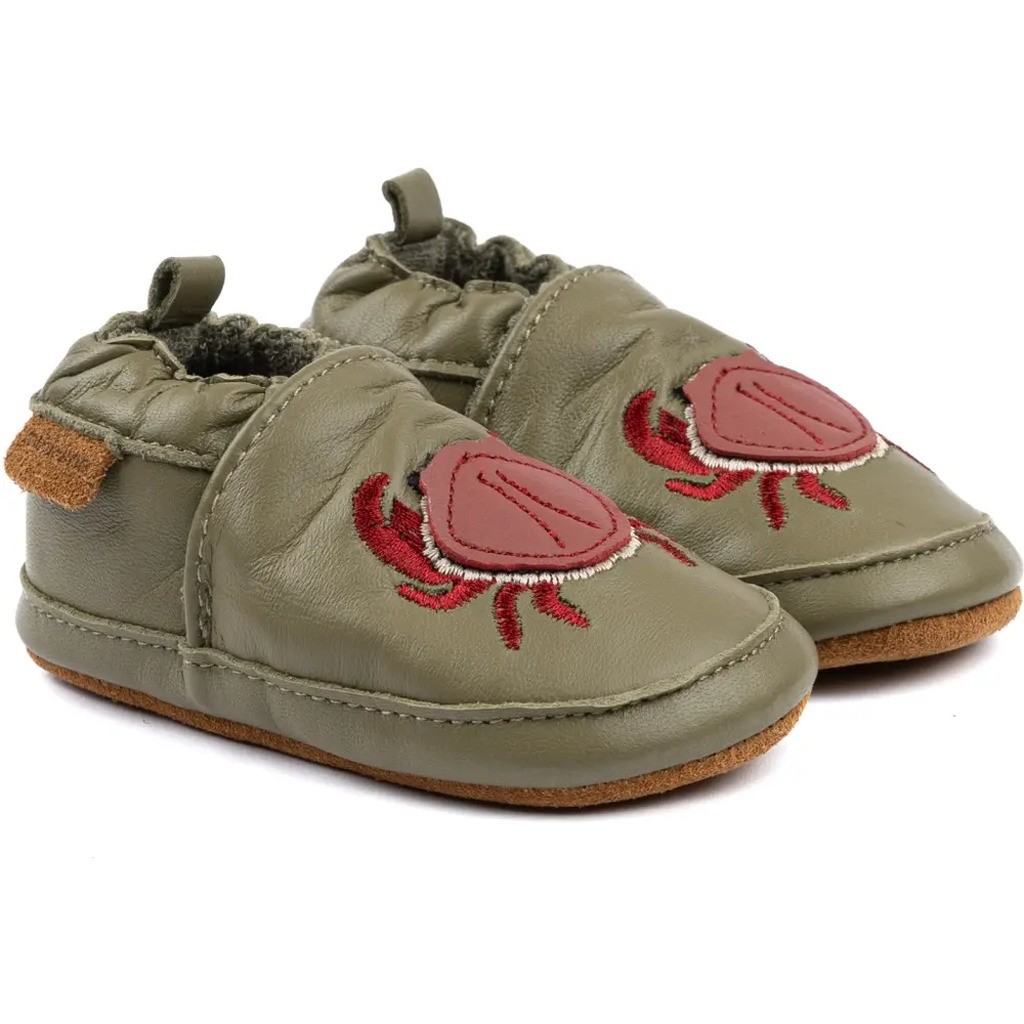 Læder Slipper - 3D - KELP - 12-18 MDR.