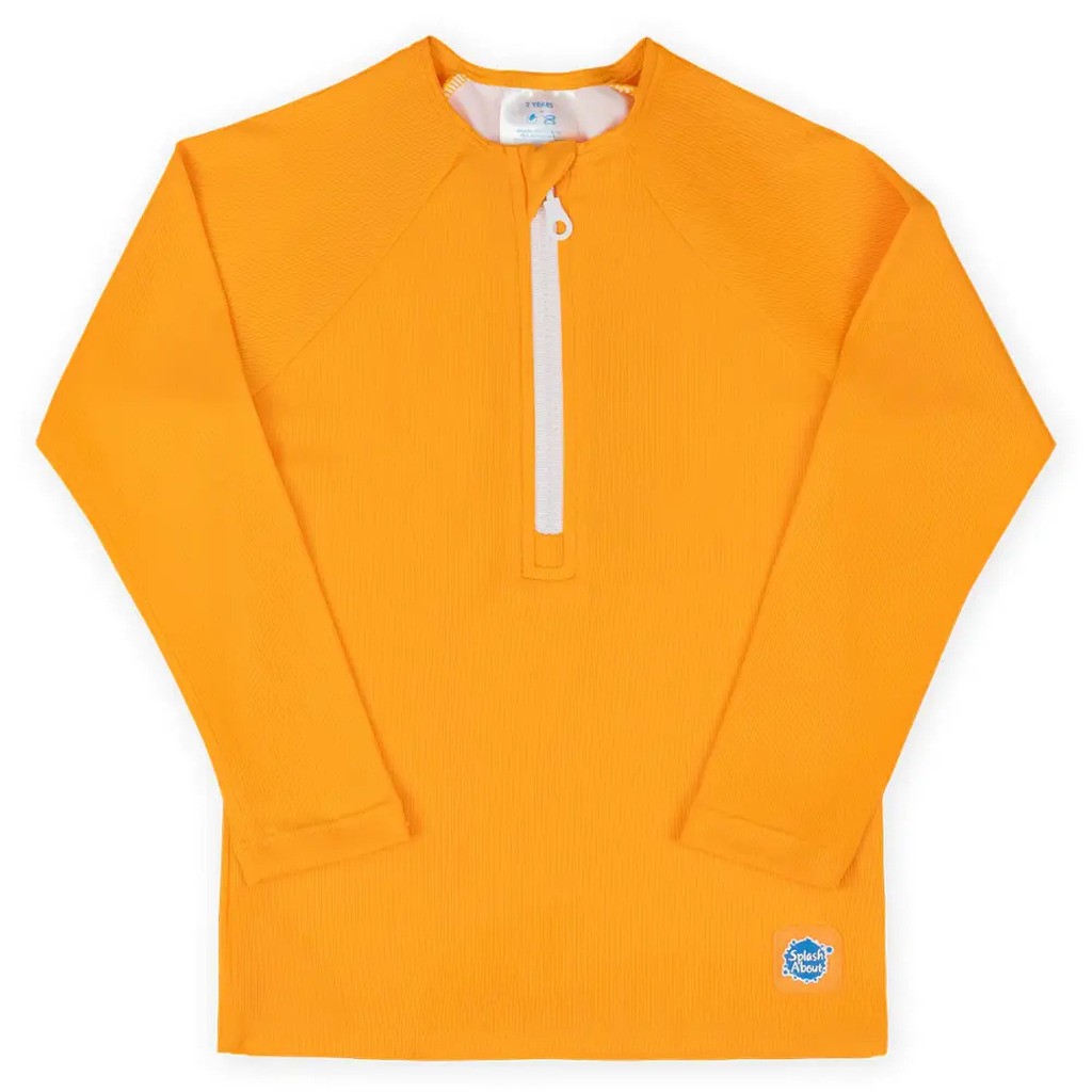Premium Rash Badebluse - ORANGE - 1-2 ÅR