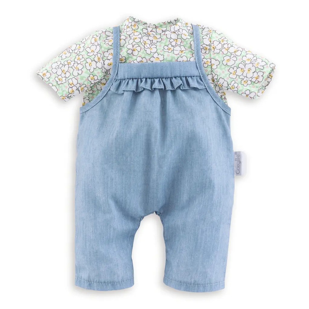 Dukketøj Bluse og Overall, 36 cm