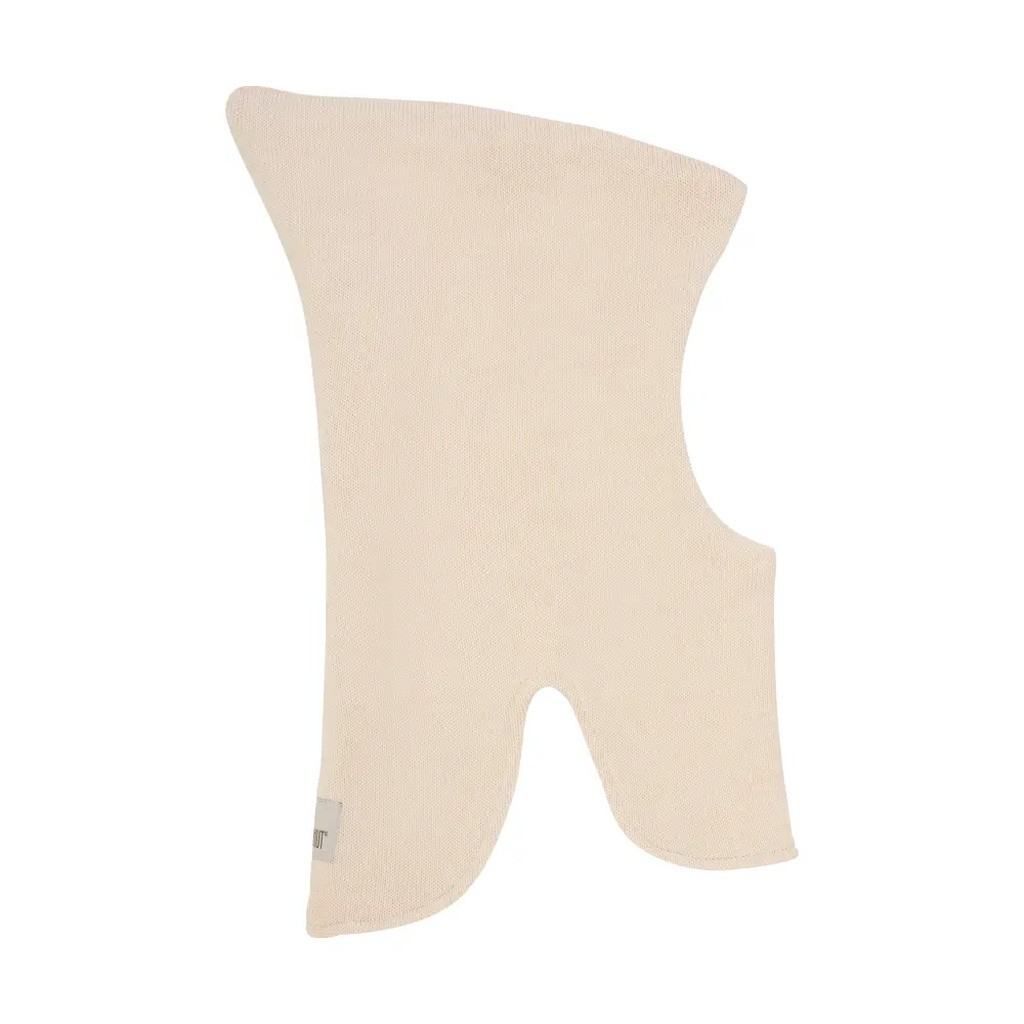 Uldstrik Balaclava Vindstop - Sand melange - 12-24 MDR.