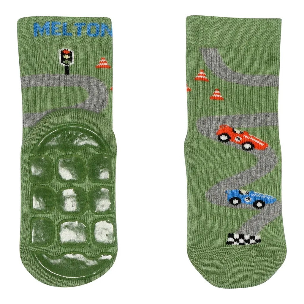 Racetrack strømpe - anti-slip - 3027 - 23/26