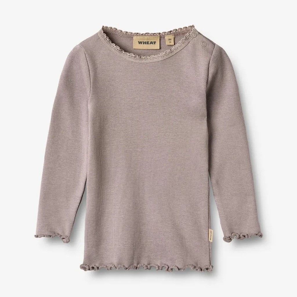 Langærmet T-Shirt Rib Lace - 9531 - 18 MDR.