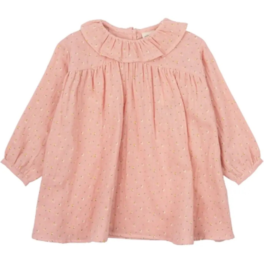 Kjole LS Woven Print - FLOWER AOP - 98