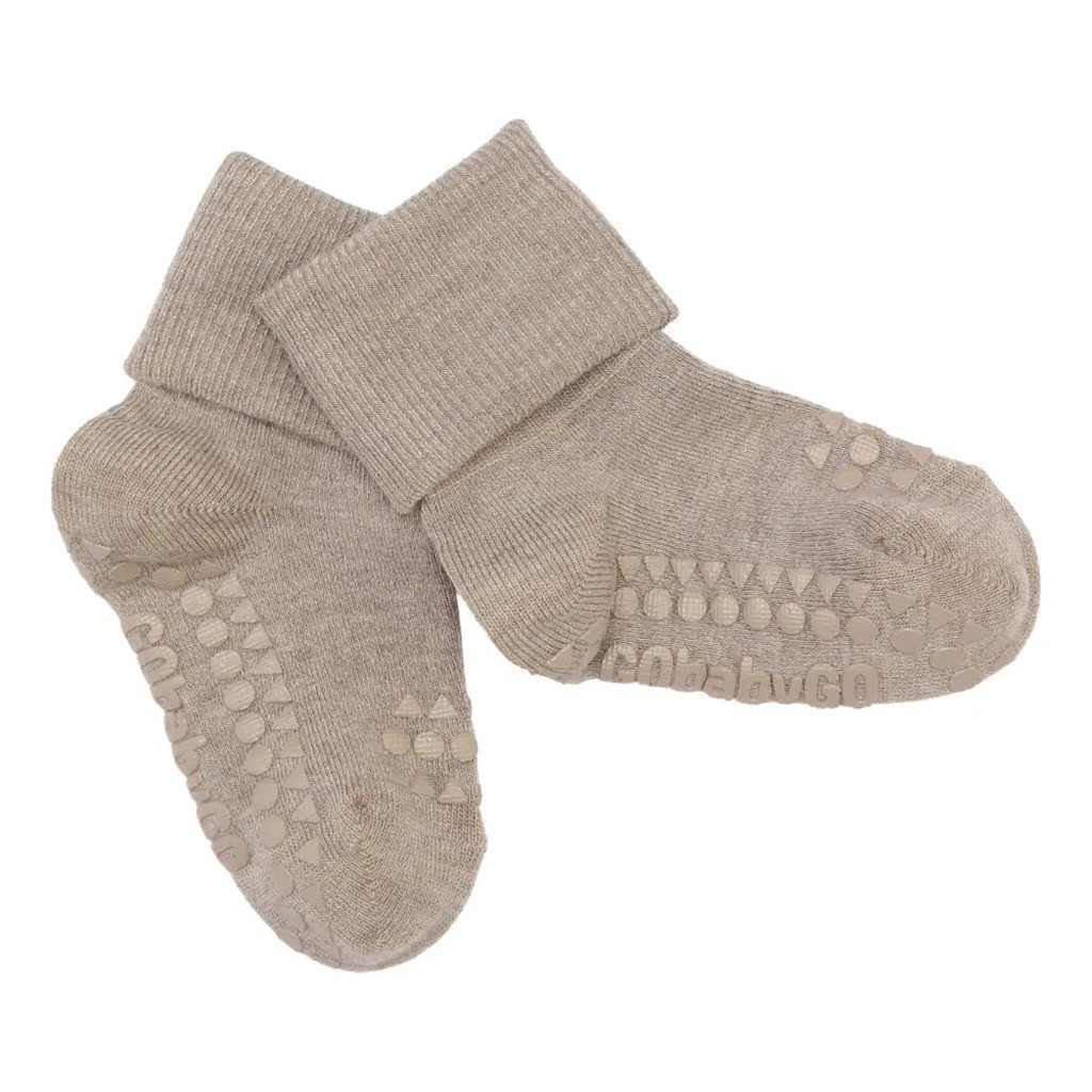 Skridsikre Strømper - Bamboo - Sand - 23/26