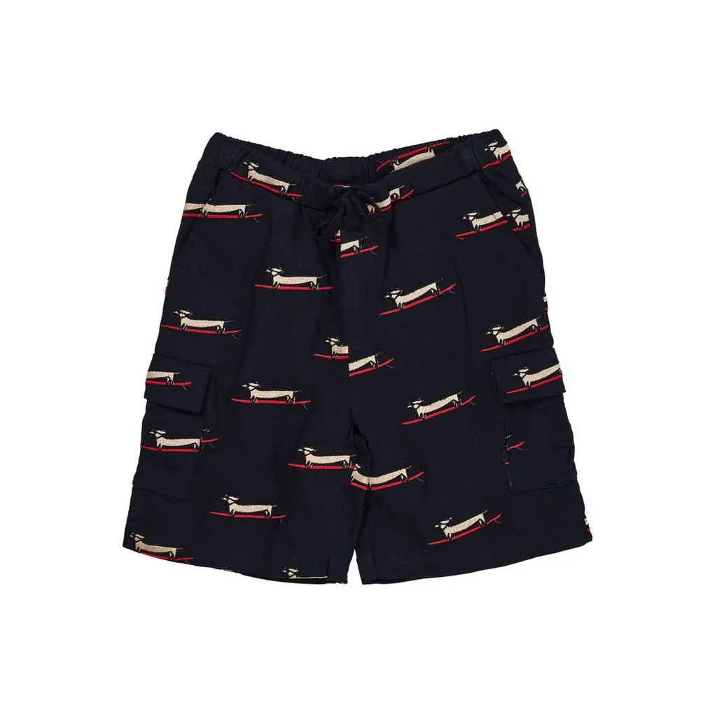Twill shorts m. lomme - NAVYSTRIPE - 86