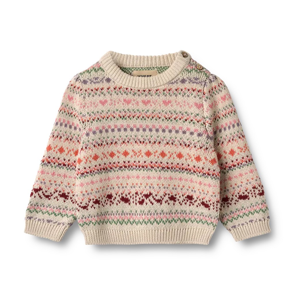 Olga Jacquard Pullover - Multi - 2 ÅR
