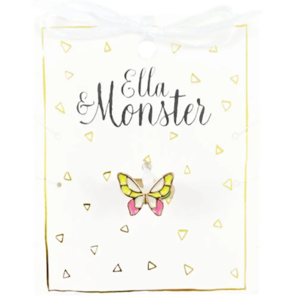 Ring Pink Butterfly