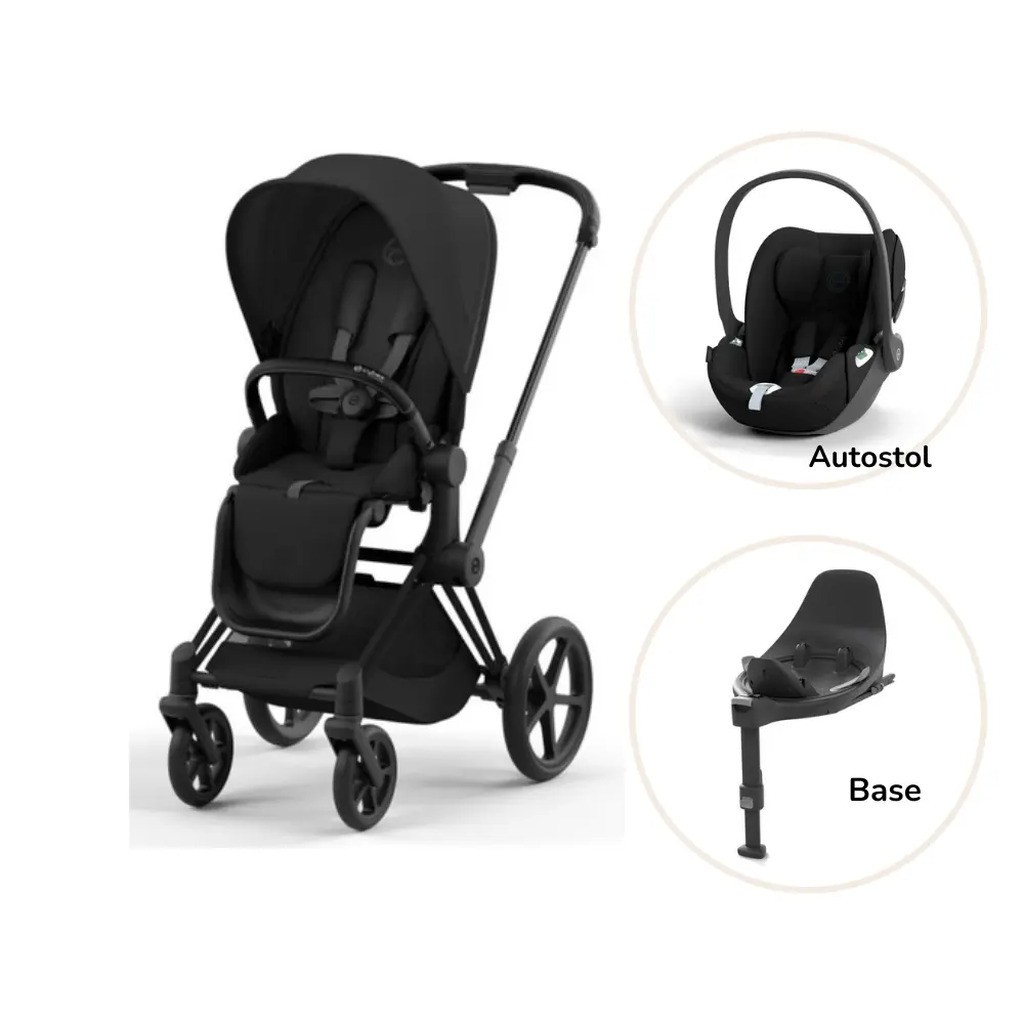 Priam klapvogn inkl. cloud T og base - sepia black/matt black