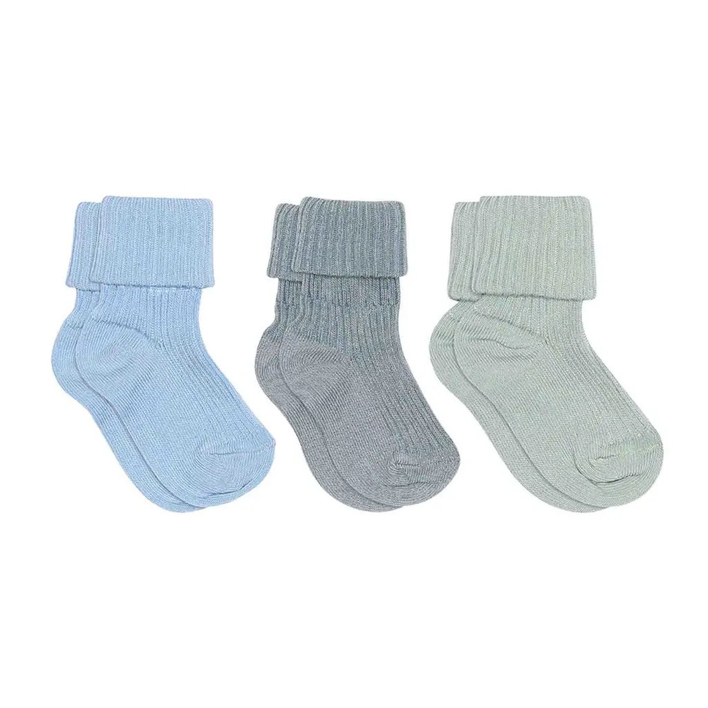 Rib baby strømper 3-pak - 1468 - 22/24