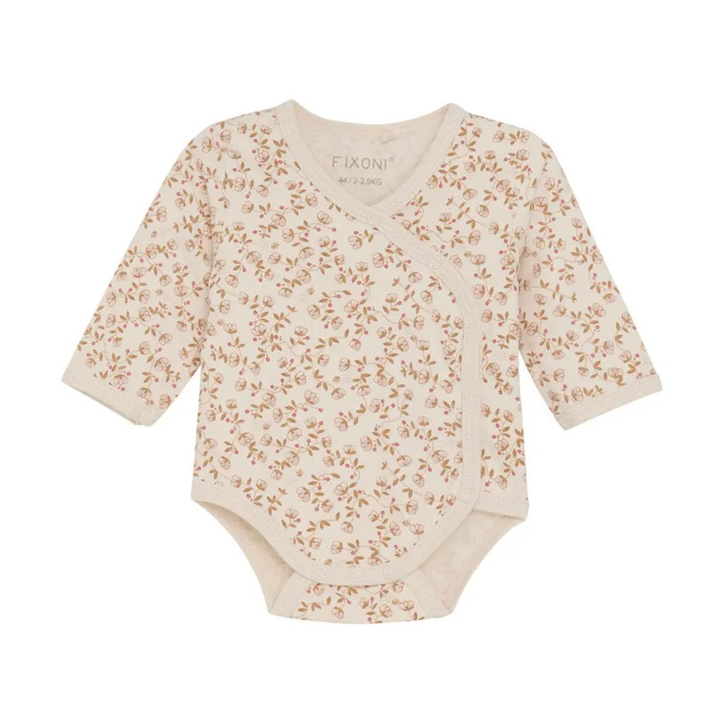 Slå-om Body Langærmet AOP - Pale Mauve - 38