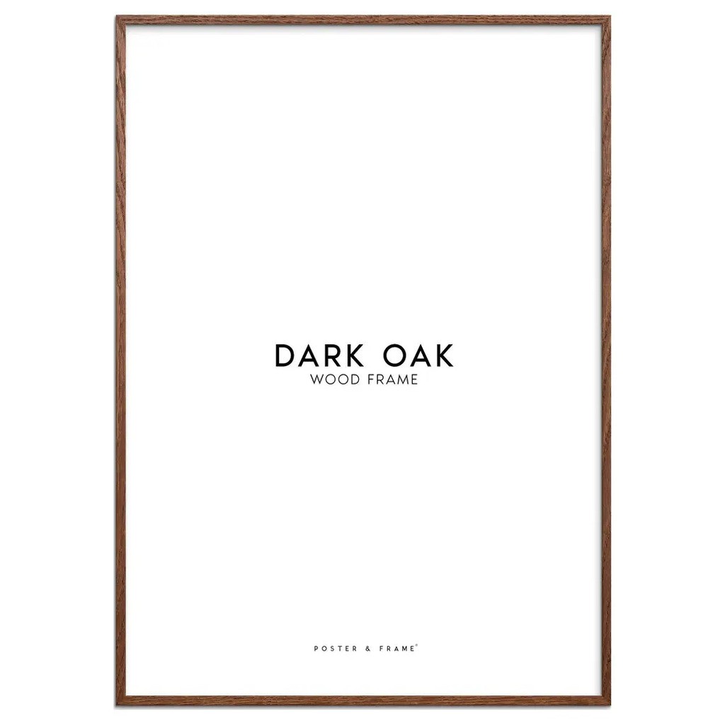 Ramme Mørk egetræ 50x70