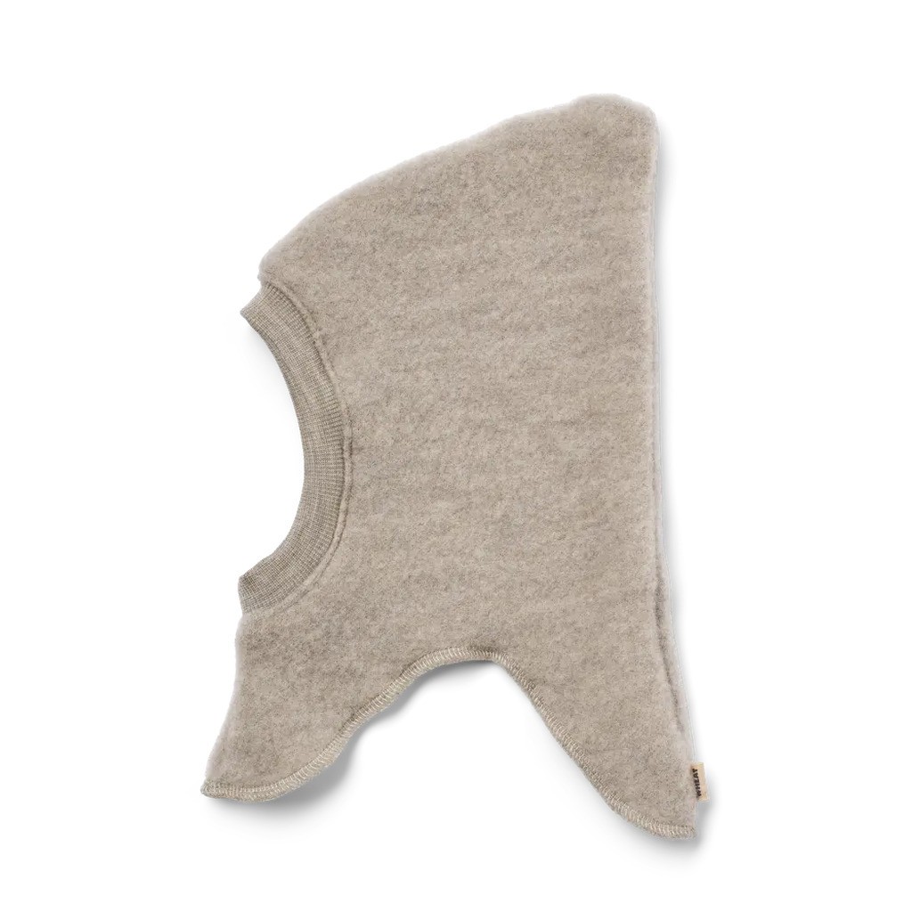 Eli Uld Fleece Elefanthue - Khaki melange - 3-9 MDR.
