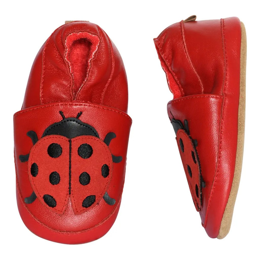 Ladybug læder slippers - 171 - 26/27