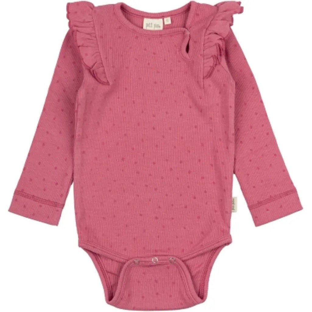 Body LS Frill Dot - LIGHTBERRY - 68