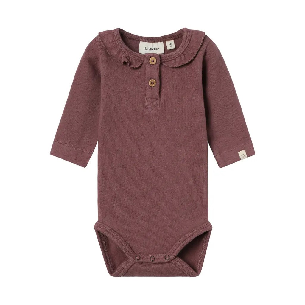 Thoro langærmet slim body - ROSE BROWN - 56