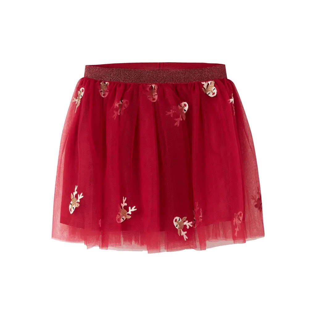 Veross tyl nederdel - Jester red - 104