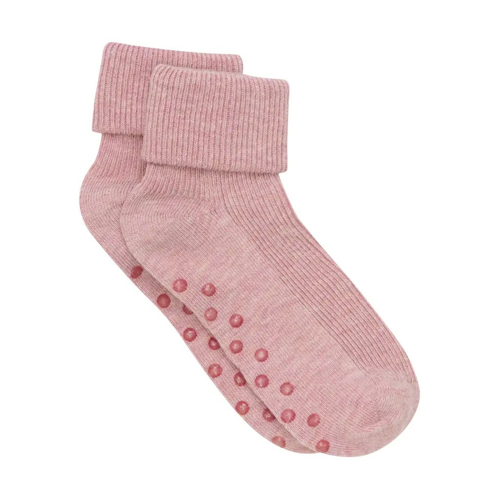 Baby rib sok m. ABS - Shadow Gray Melange - 11/14