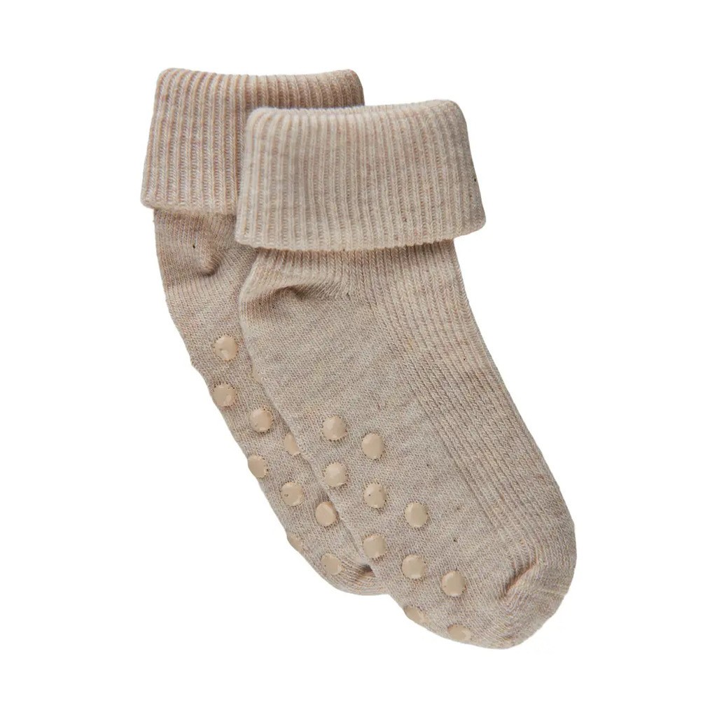 BeKids Baby Rib Strømpe m. ABS - 227 - 19/22