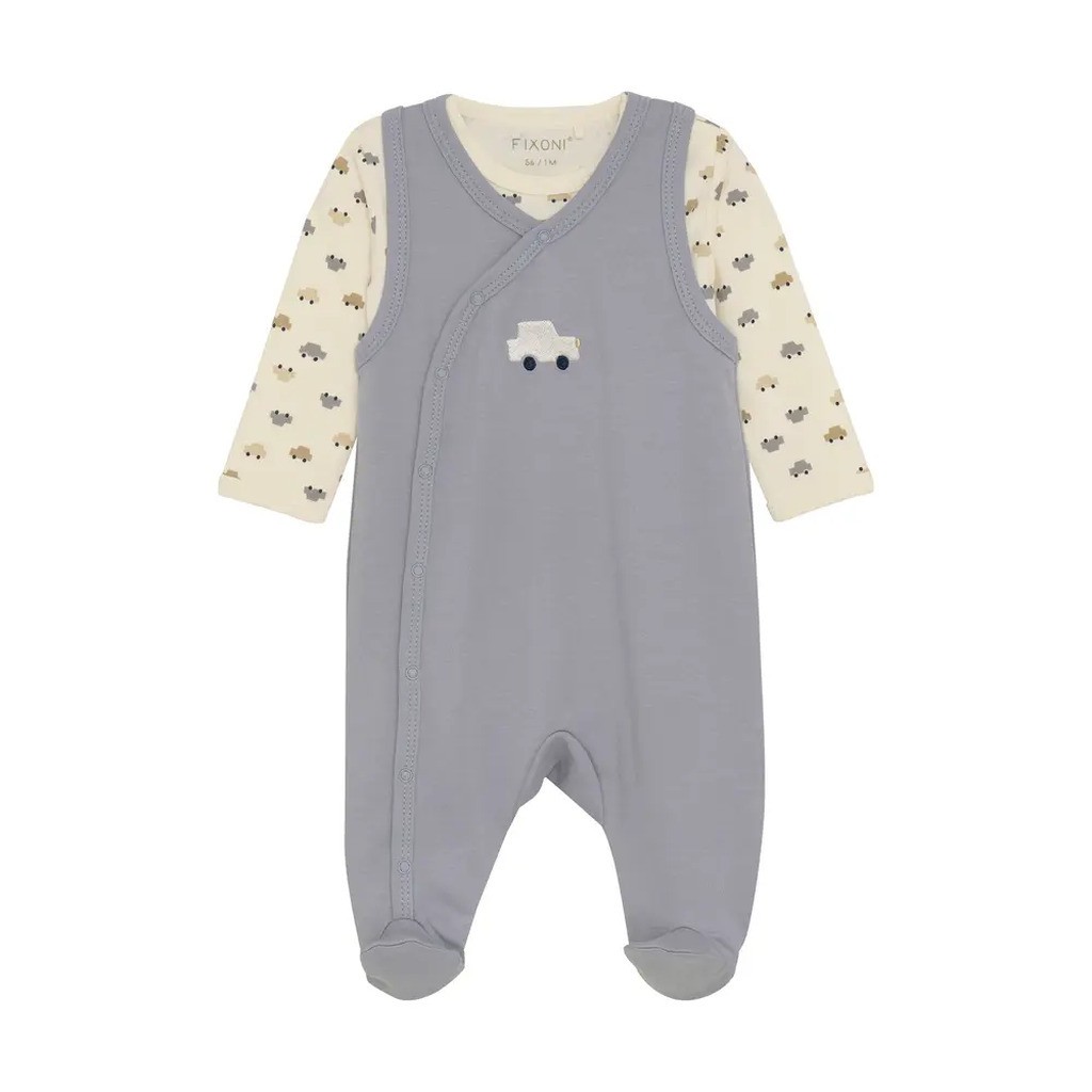 Body langærmet m. Romper - Weathervane - 68