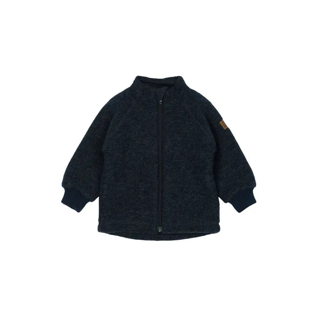 Uld Cardigan - Blue night - 92 CM