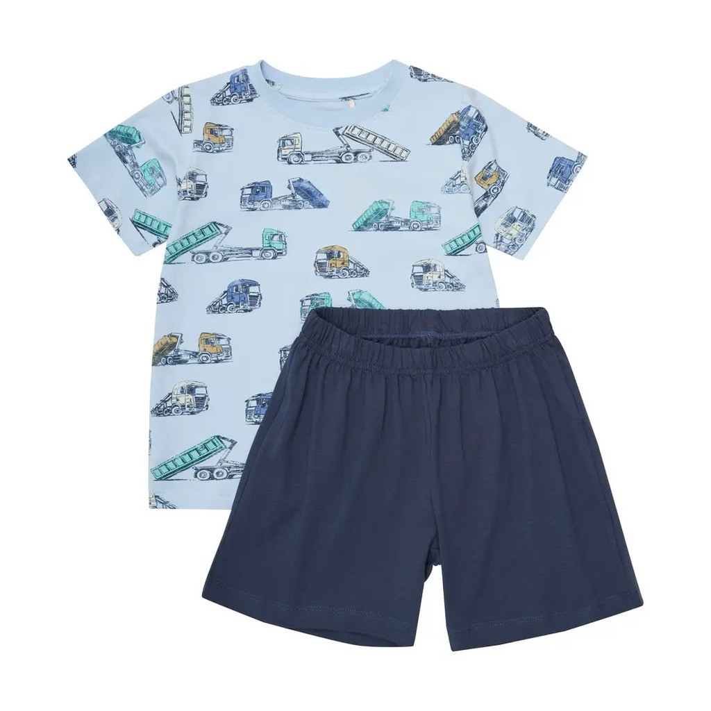 T-shirt+Shorts Sæt AOP - 7112 - 110