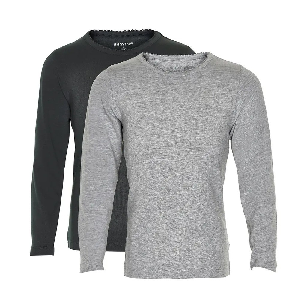 2 Pak Basic Bluser - grey/black- 193 - 152