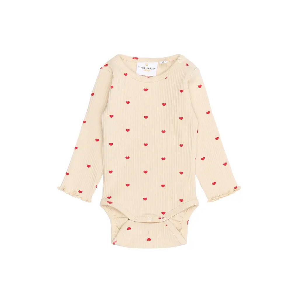 Rhea Rib Body Langærmet - GARDENIA - 86