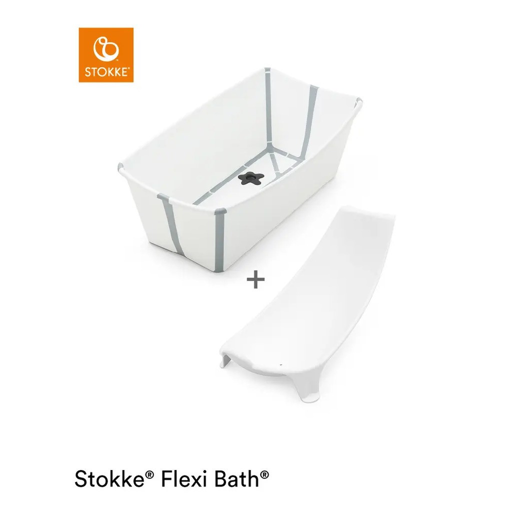 Flexi Bath og Newborn Support - hvid