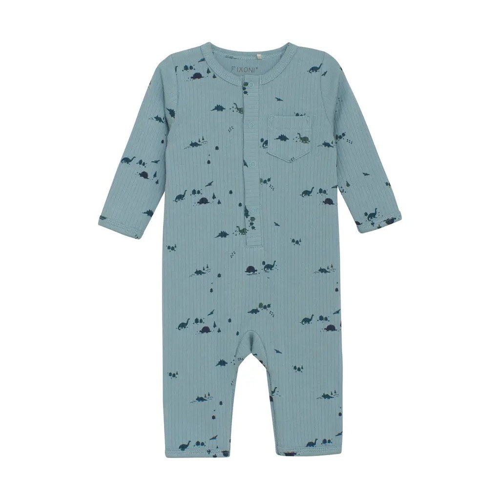 Rib Romper Langærmet - 7117 - 74