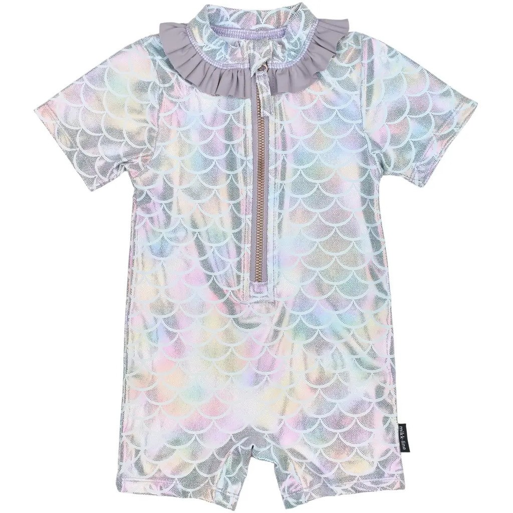 UV dragt flæse Recycled Aop - LAVENDER - 5-6 ÅR