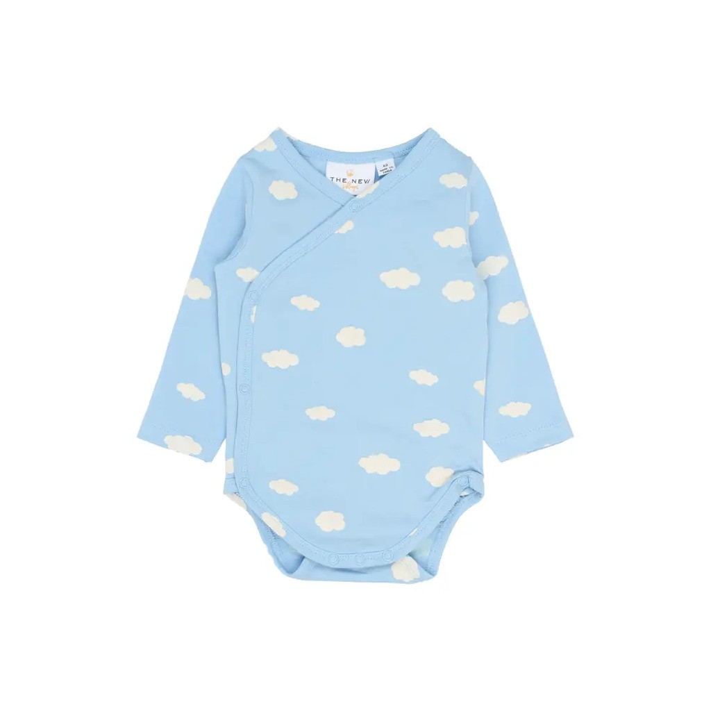 Paco Wrap Body langærmet - POWDERBLUE - 50