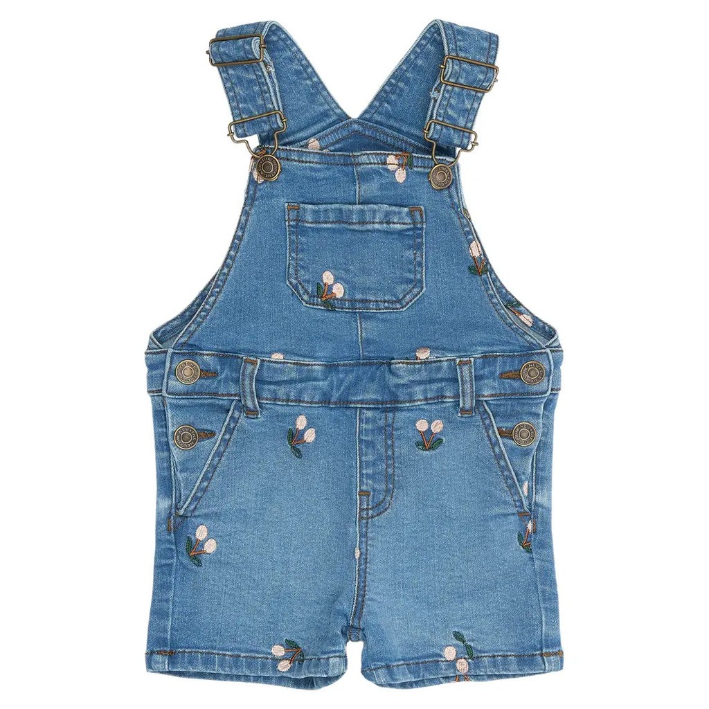 Ovia Short Denim Dungarees - LBLUEDENIM - 86