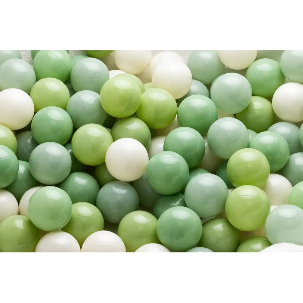 Natur/grøn mix bold sæt med 100 bolde
