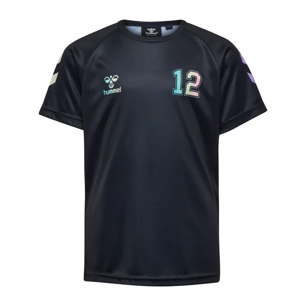 Shimmer t-shirt kortærmet - BLACK - 128