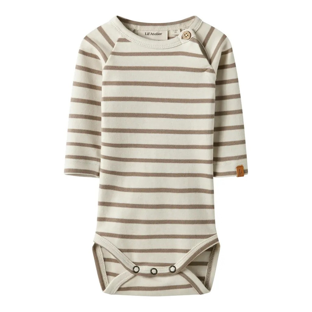 Limia Langærmet Body - Turtledove - 68