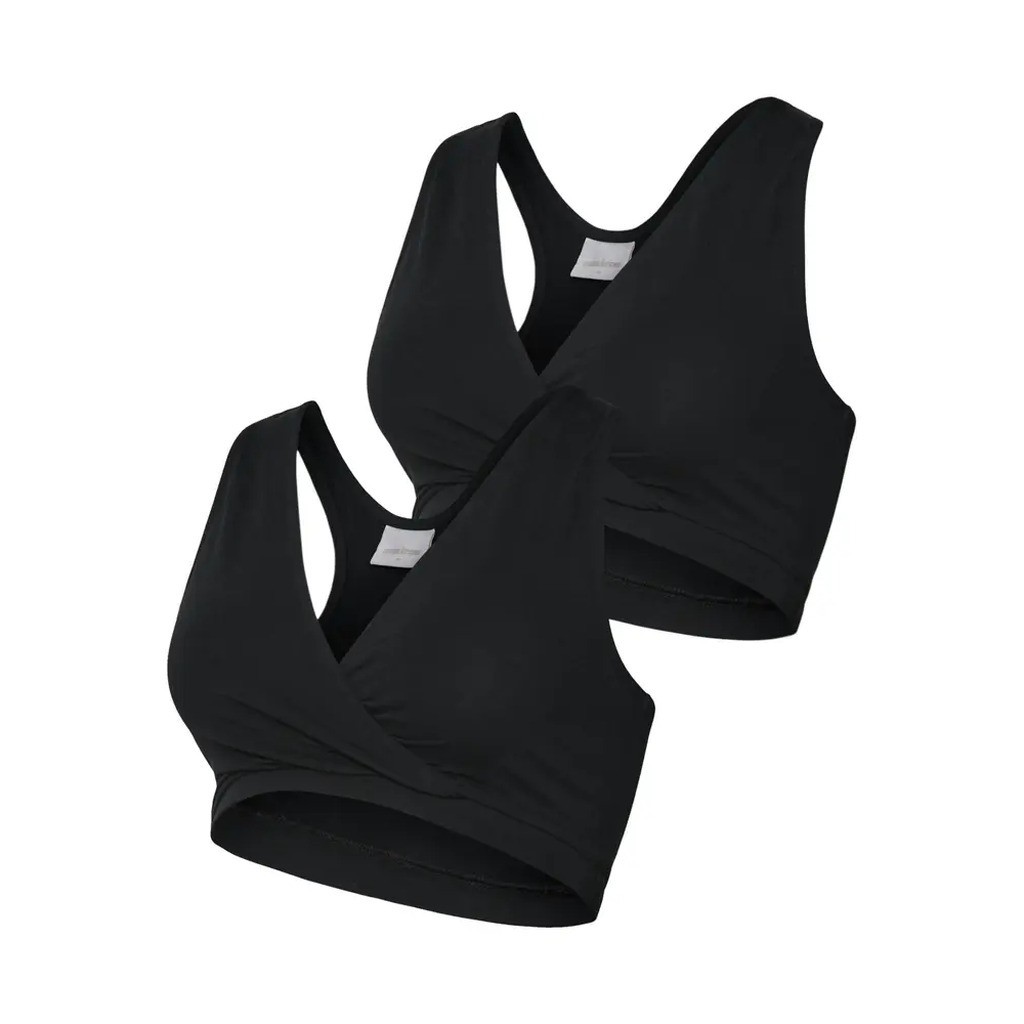 Helena crossy bra 2-pak - BLACK - M