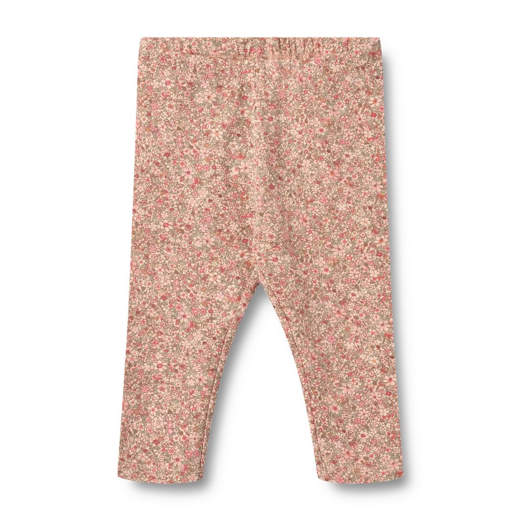 Jules Jersey Leggings - Rose dust flower meadow - 3 MDR.