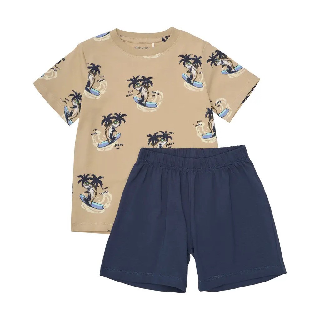 T-shirt+Shorts Sæt AOP - 2322 - 92